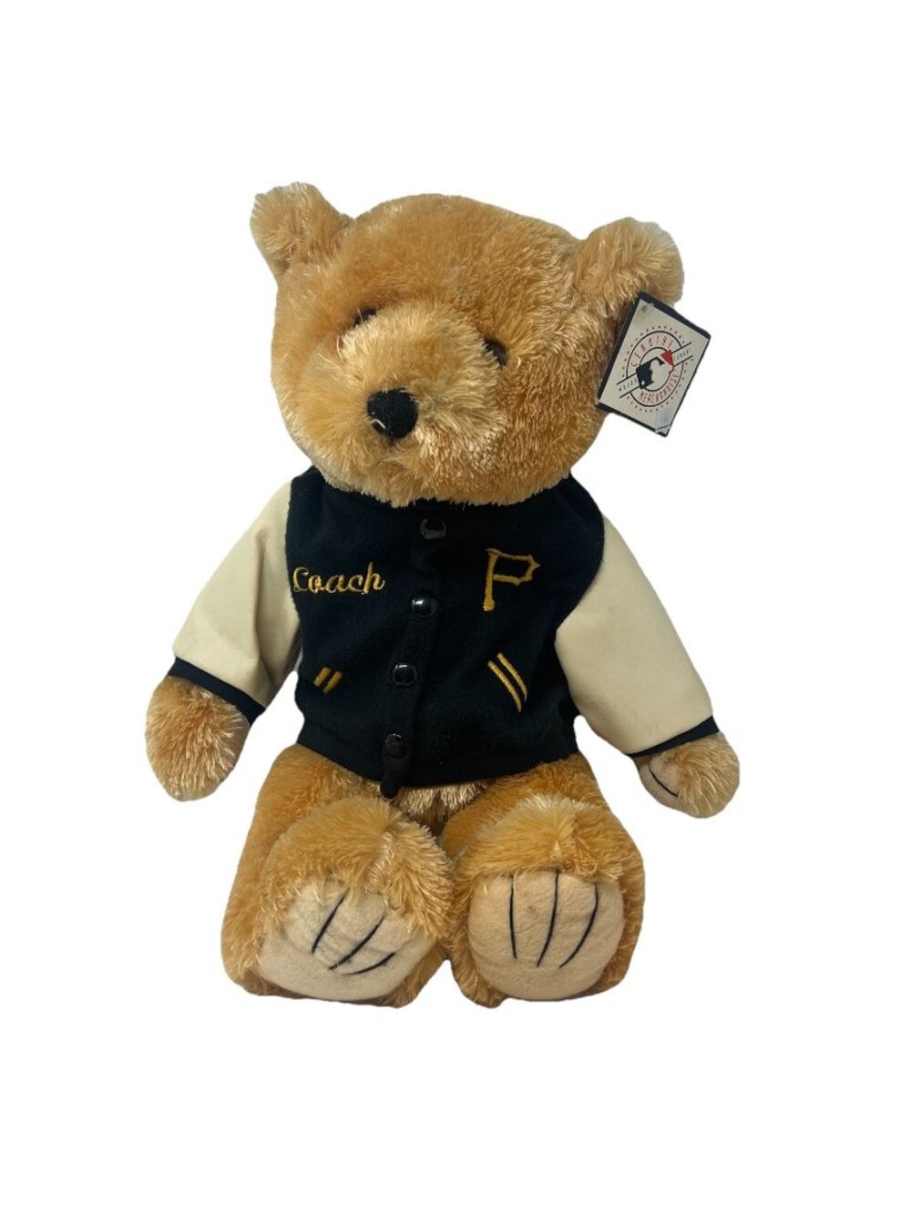 Pittsburgh Pirates 18" Teddy Bear Stuffed Plush Coach Varsity Letterman Jacket